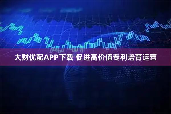 大财优配APP下载 促进高价值专利培育运营